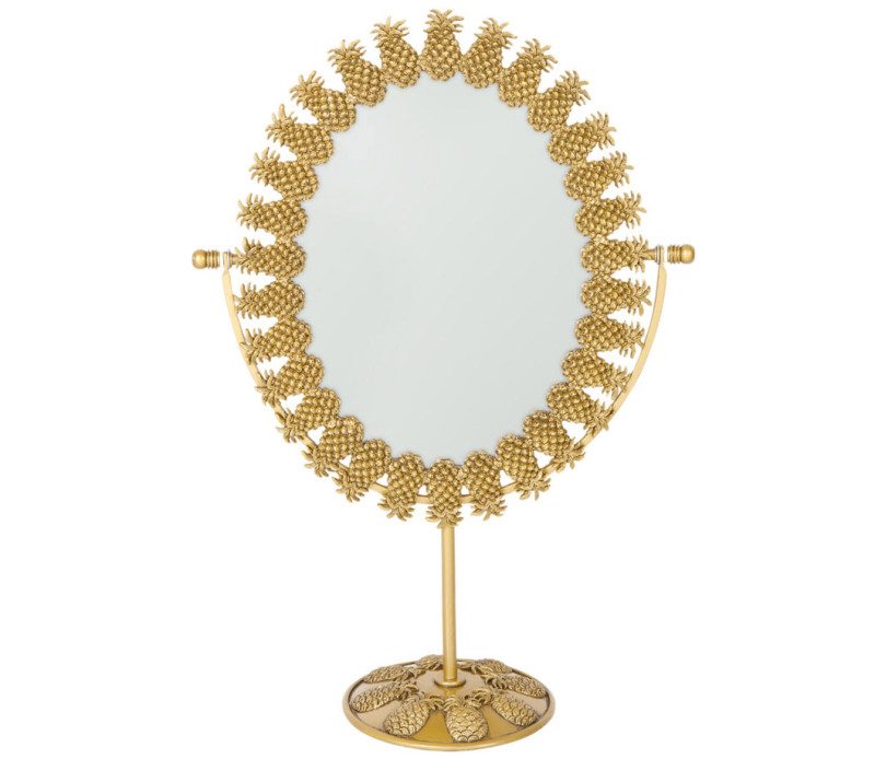 Capa Espelho decorado com abacaxis metalicos - Zara 39,99€
