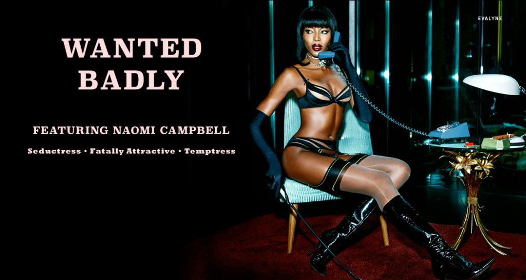 Naomi Campbell for Agent Provocateur 2014-15 by Ellen von Unwerth (1)